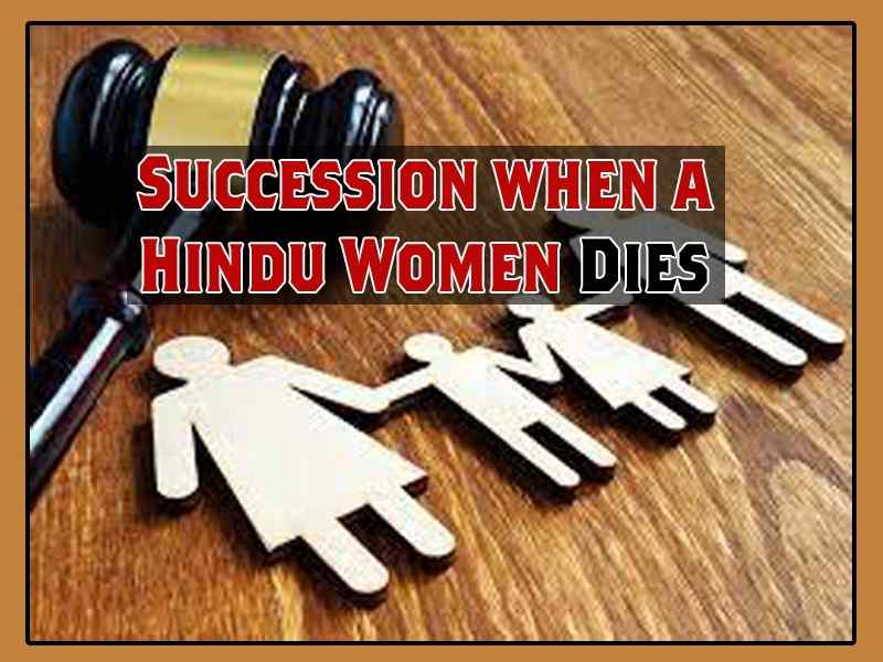 Succession when a hindu dies