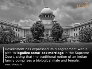 Government has expressed its disagreement with a plea to legalize same-sex marriage