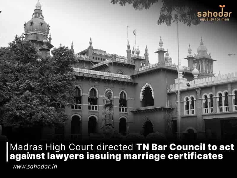 Madras High Court directed TN Bar Council to act against lawyers issuing marriage certificates