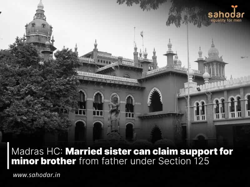 Married sister can claim support for minor brother from father under Section 125