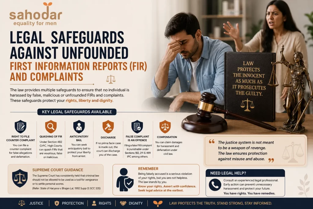 Legal Safeguards Against Unfounded First Information Reports (FIR) and Complaints