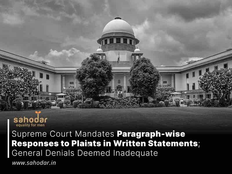 Supreme Court Mandates Paragraph-wise Responses to Plaints in Written Statements; General Denials Deemed Inadequate