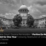 Divorce Permissible if Parties Do Not Cohabit for One Year Following Restitution of Conjugal Rights Decree