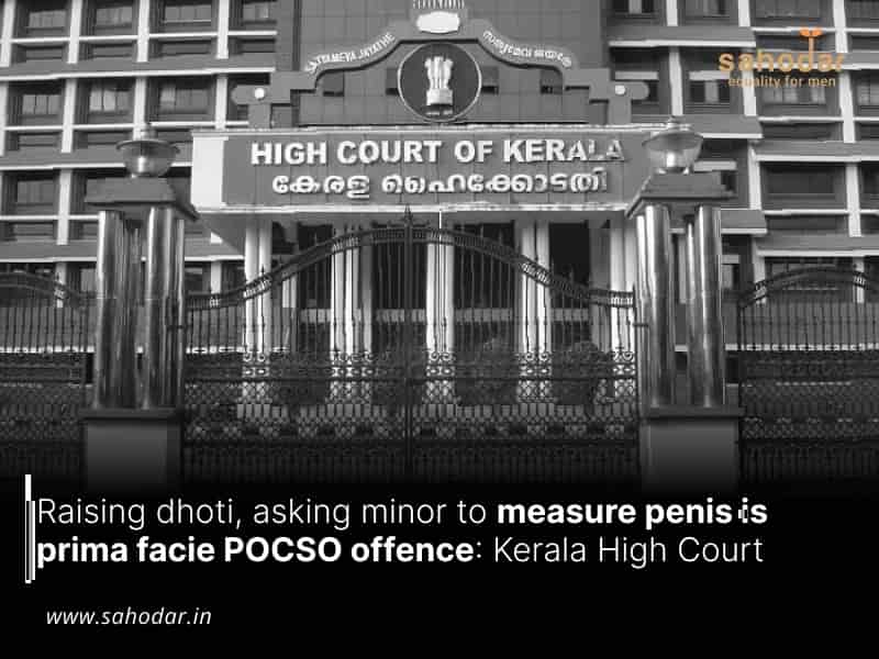 Raising dhoti, asking minor to measure penis is prima facie POCSO offence