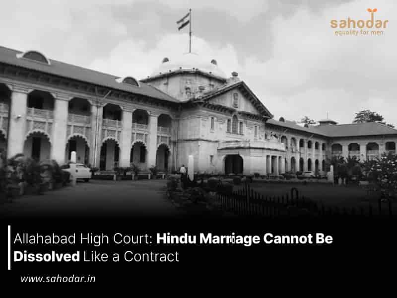 Hindu Marriage Cannot Be Dissolved Like a Contract