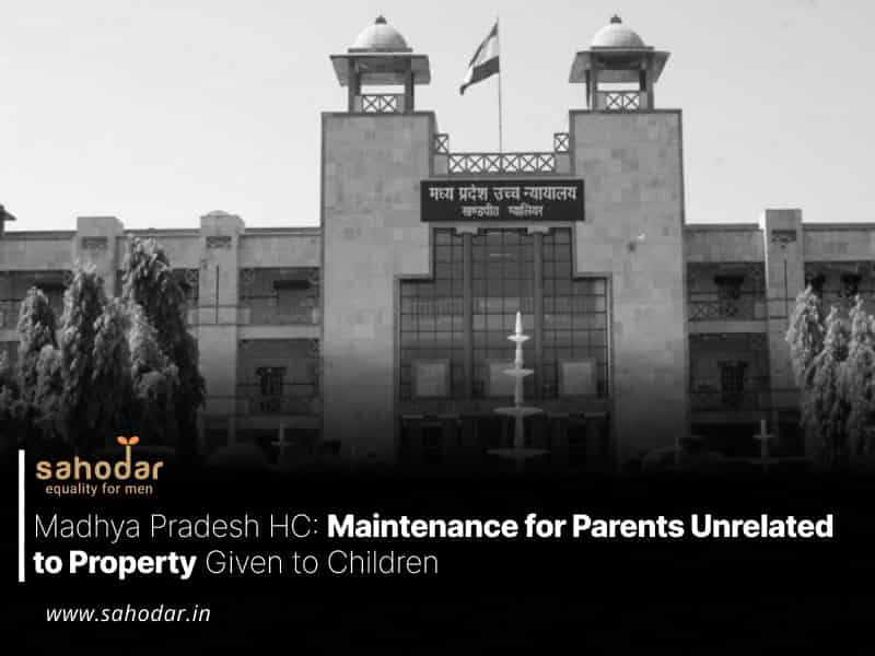 Maintenance for Parents Unrelated to Property Given to Children