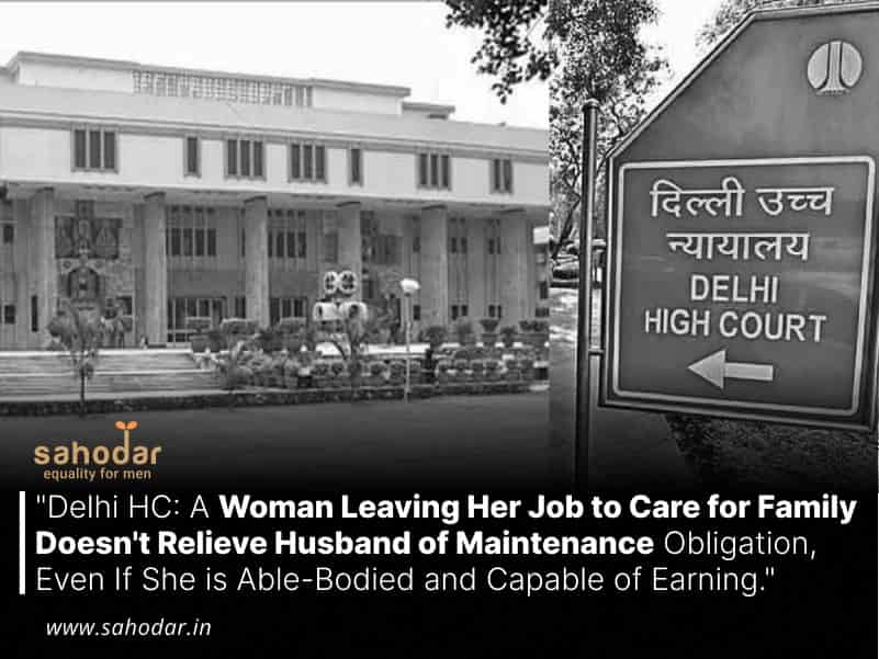 Woman Leaving Her Job to Care for Family Doesn't Relieve Husband of Maintenance Obligation, Even If She is Able-Bodied and Capable of Earning