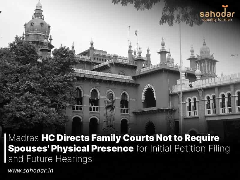 Family Courts Not to Require Spouses Physical Presence for Initial Petition Filing and Future Hearings