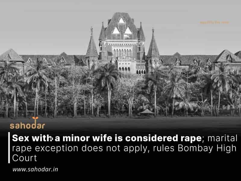 Sex with a minor wife is considered rape