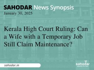 Can a Wife with a Temporary Job Still Claim Maintenance