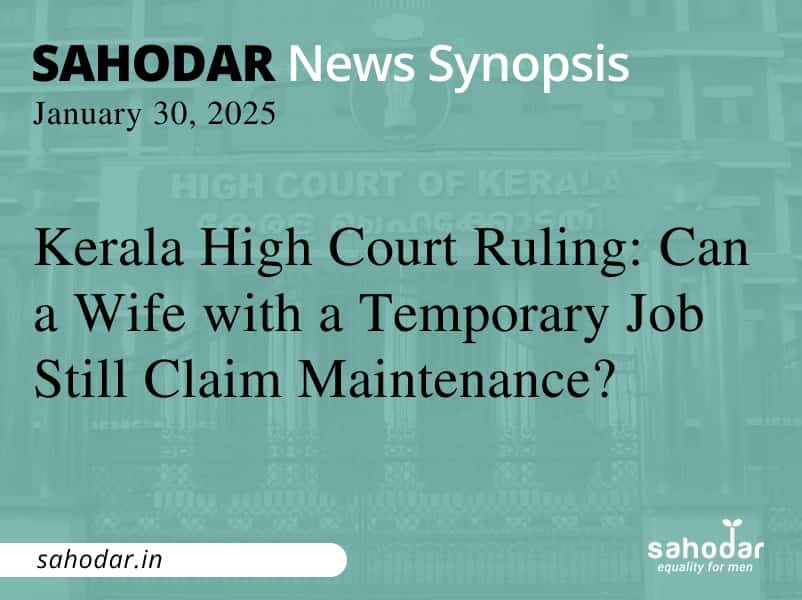 Can a Wife with a Temporary Job Still Claim Maintenance
