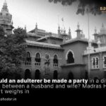 Adulterer be a party in a divorce case between a husband and wife