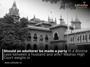 Adulterer be a party in a divorce case between a husband and wife