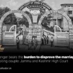 Challenger bears the burden to disprove the marriage of a cohabiting couple