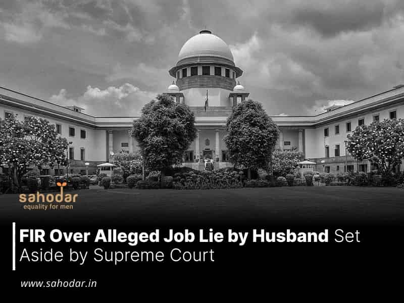 FIR Over Alleged Job Lie by Husband Set Aside by Supreme Court