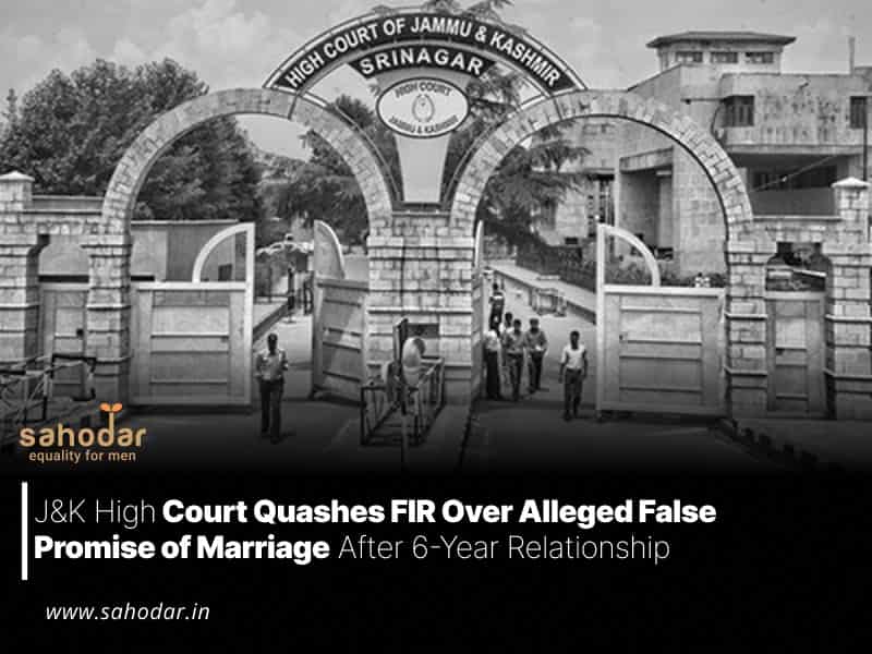 Quashes FIR Over Alleged False Promise of Marriage