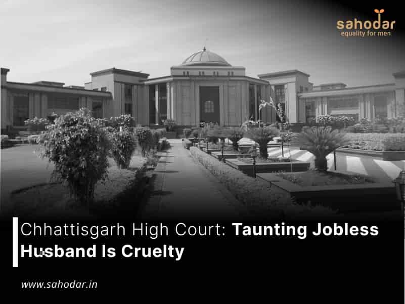 Taunting Jobless Husband Is Cruelty