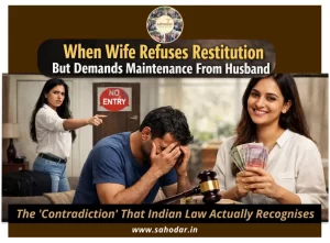 Wife Refuses Restitution but Claims Maintenance?