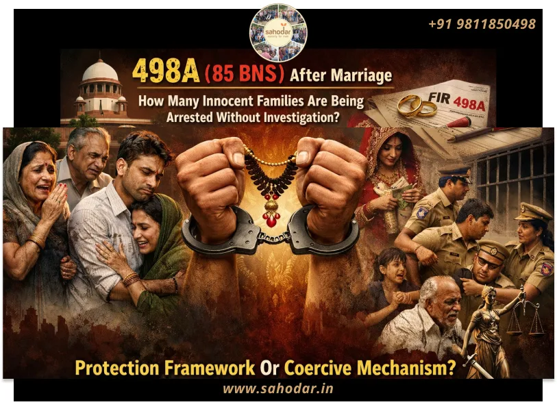 498A 85 BNS After Marriage: Are Families Being Targeted?