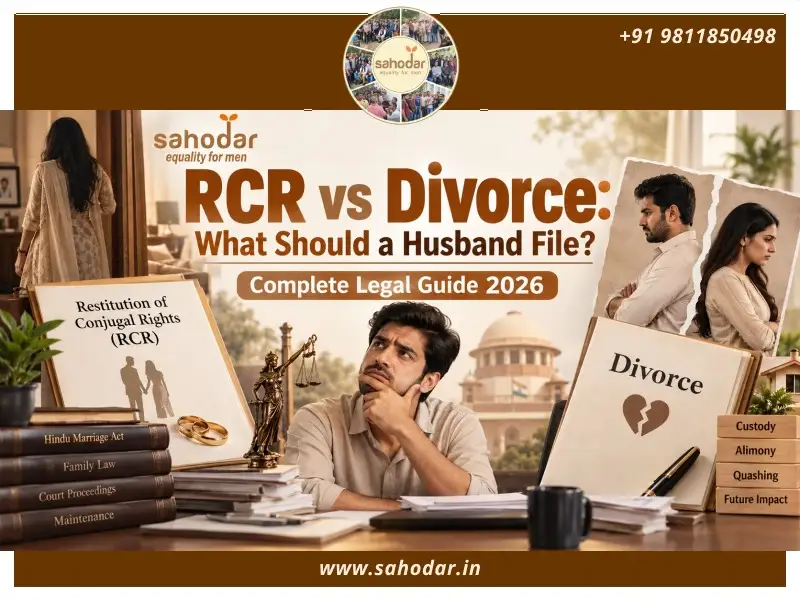 RCR vs Divorce in India What Should a Husband File First
